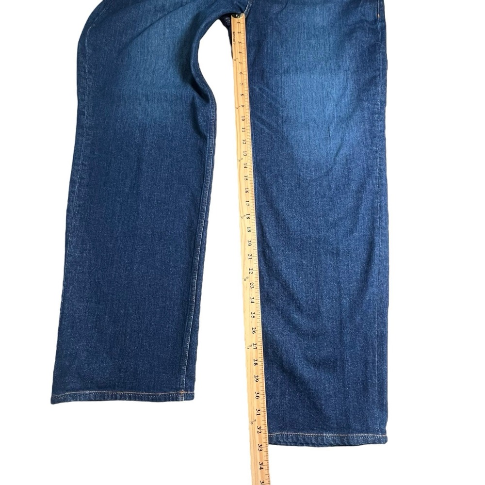 Atelier Munro Mens 42X33 Custom Fit Straight Leg Dark Wash Jeans - Picture 4 of 9